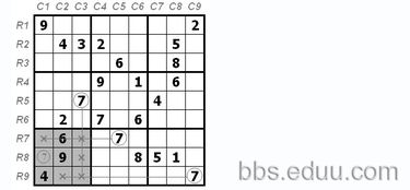 數(shù)獨(dú)的知識基礎(chǔ)