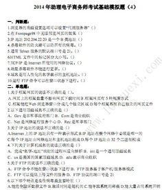 電子商務(wù)師基礎(chǔ)知識試題