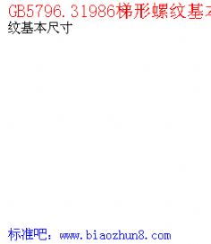 梯形螺紋基礎知識