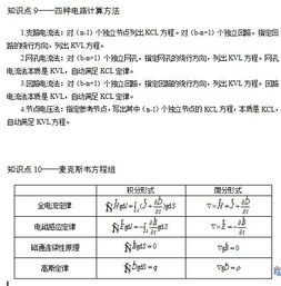 電工基礎(chǔ)知識(shí)點(diǎn)摘要