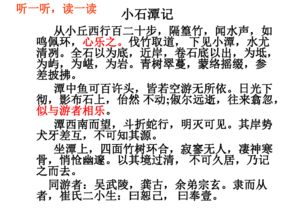 小石潭記基礎(chǔ)知識(shí)練習(xí)題