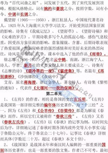 高中語文必修1基礎知識測試