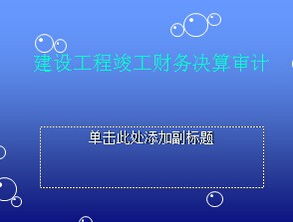 工程決算及財務經(jīng)營審計基礎知識