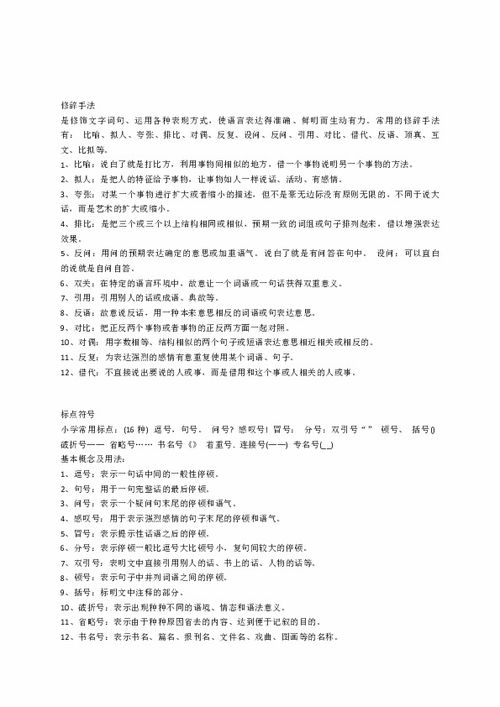 小學(xué)語(yǔ)文基礎知識科件